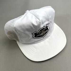 Vintage See's Candies Hat Cap Snapback Trucker White Chocolate San Francisco 90s